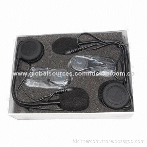 Waterproof 800m Bluetooth Intercoms for Motorbikes, Use in Inclement Weather